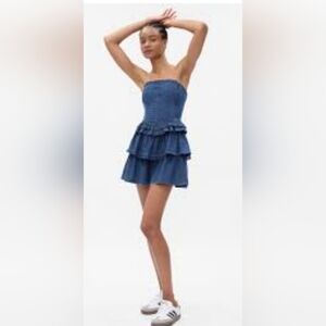 Gap × LoveShackFanct Denim Mini Dress